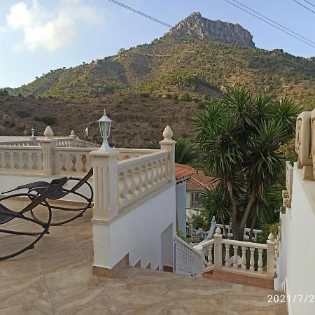 Med Panoramautsikt Med Privat Pool I Calpe, Costa Blanca, Spanien * カルプ